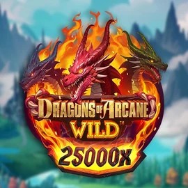 Dragons of Arcane Wild slot logo by Foxium at Efbet Casino